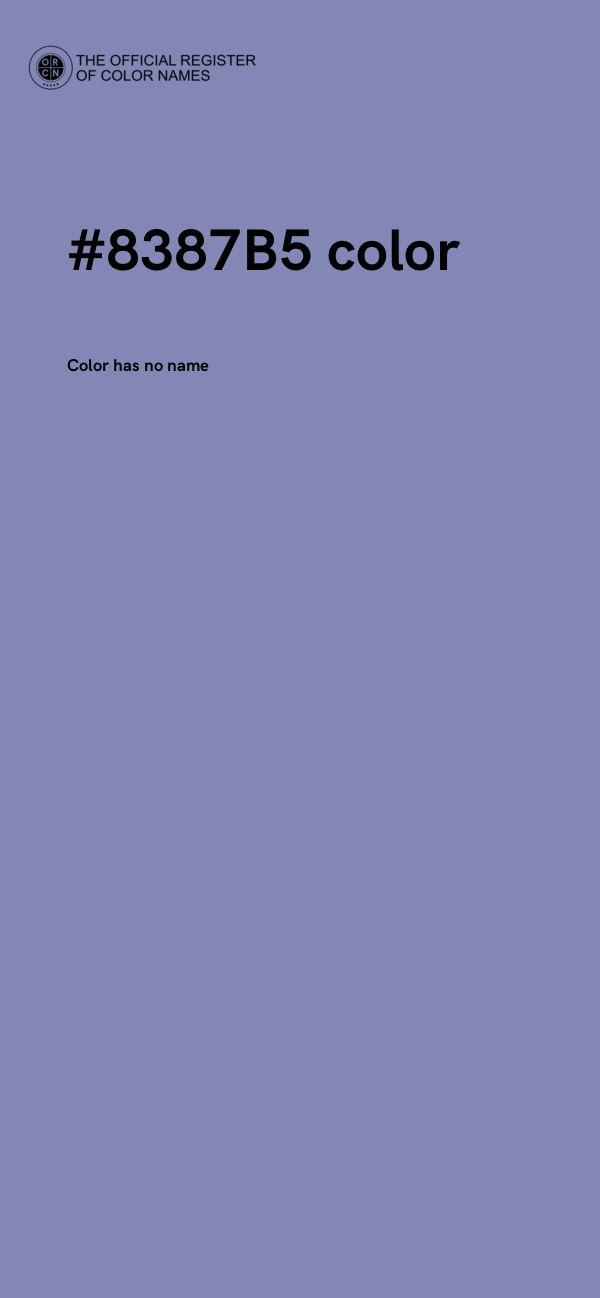 #8387B5 color image