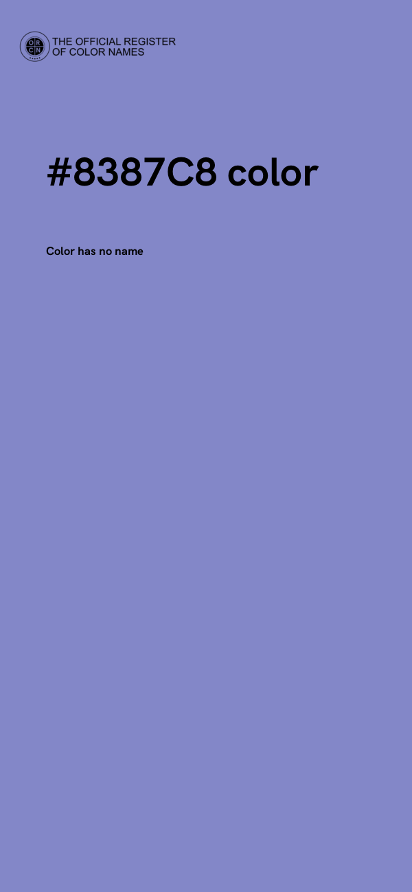 #8387C8 color image