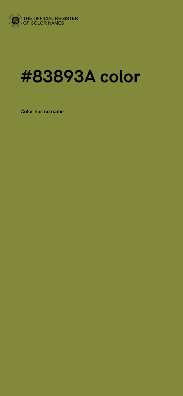 #83893A color image