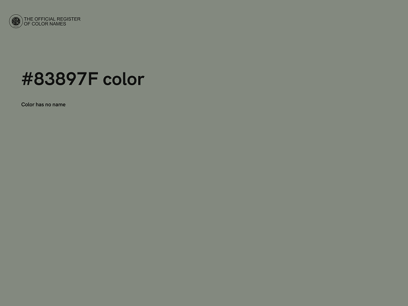 #83897F color image