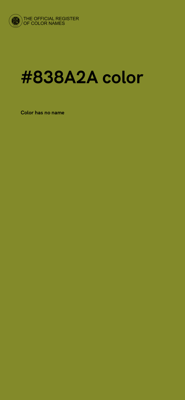 #838A2A color image