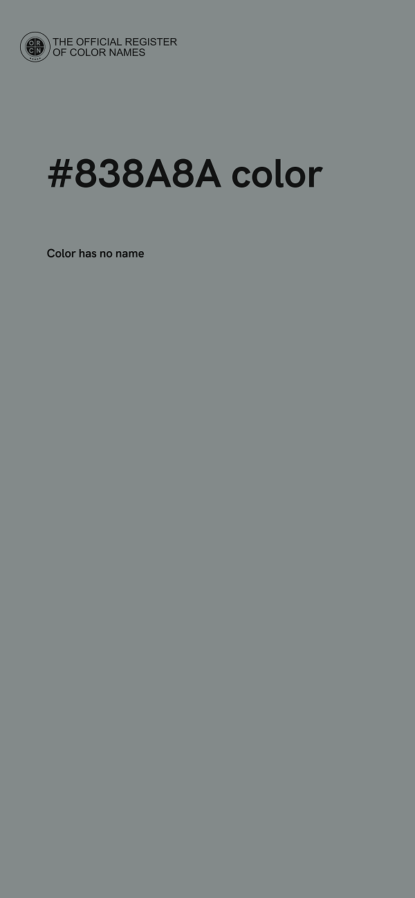 #838A8A color image