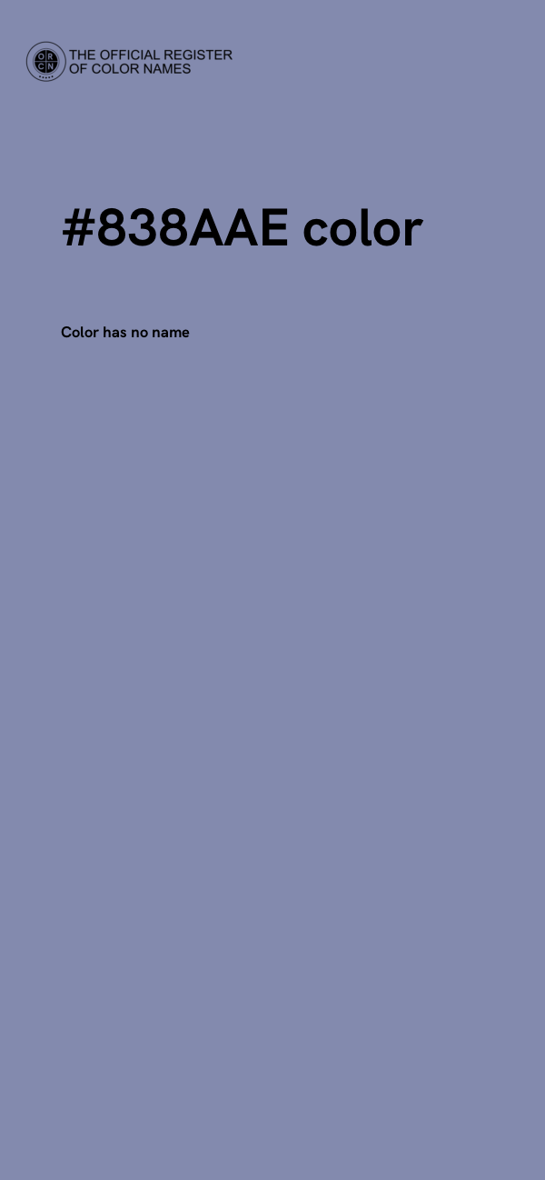 #838AAE color image
