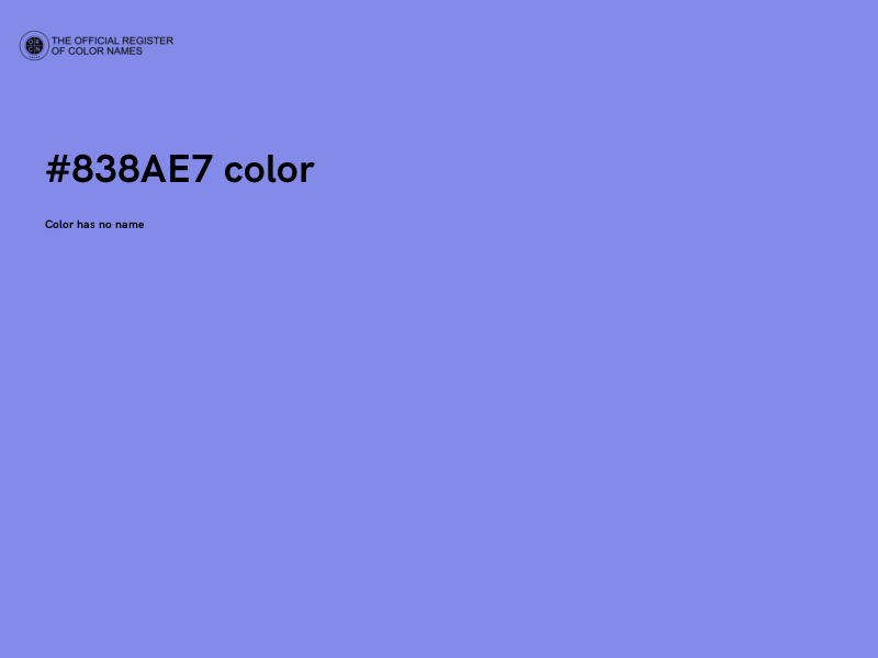 #838AE7 color image