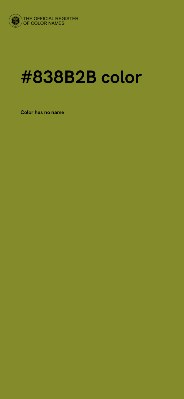 #838B2B color image