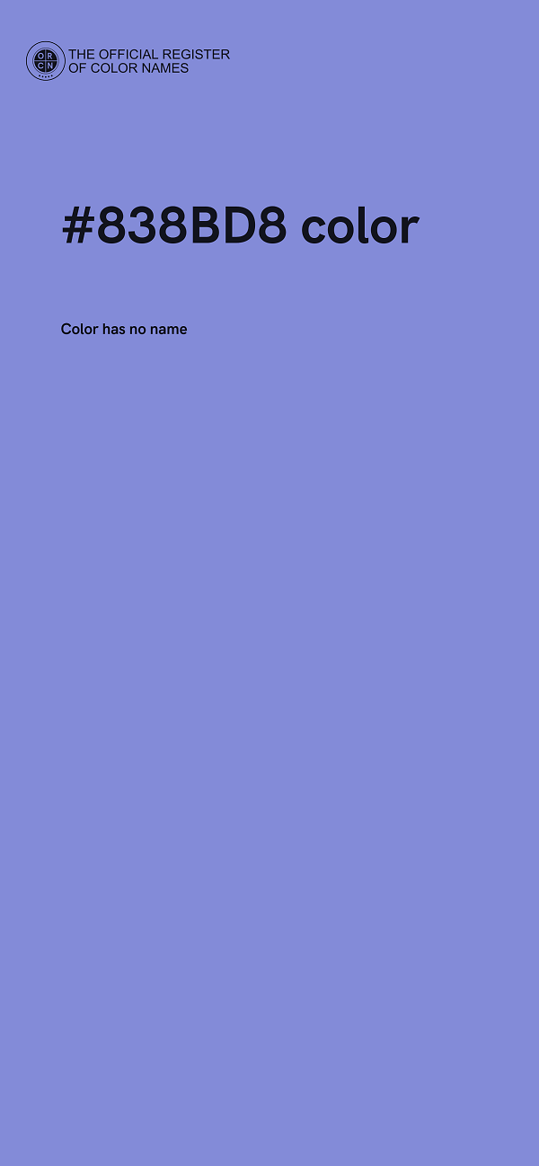 #838BD8 color image