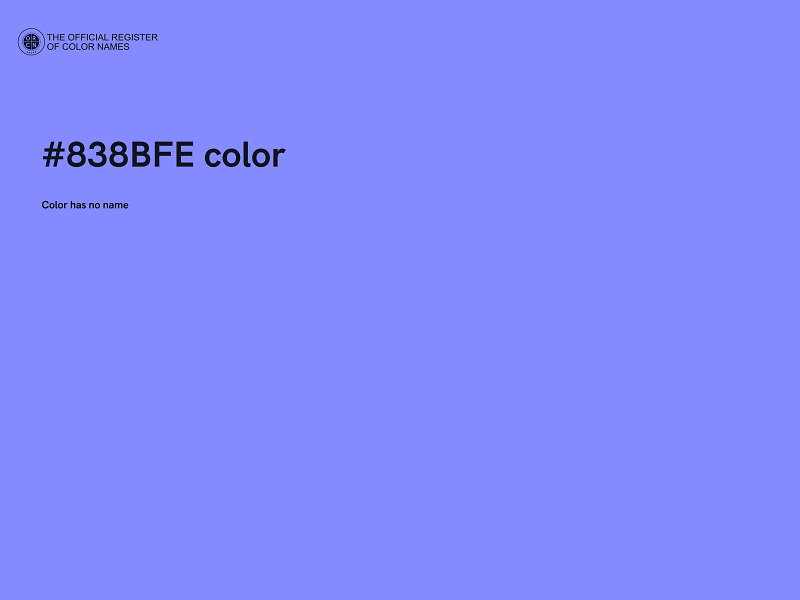 #838BFE color image