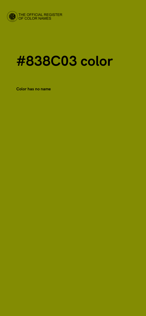 #838C03 color image