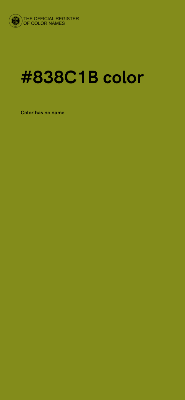 #838C1B color image