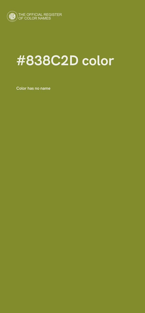 #838C2D color image
