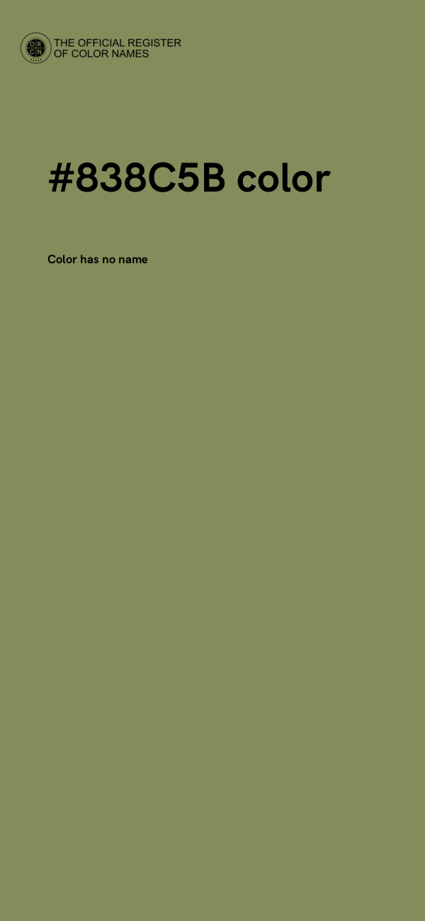 #838C5B color image