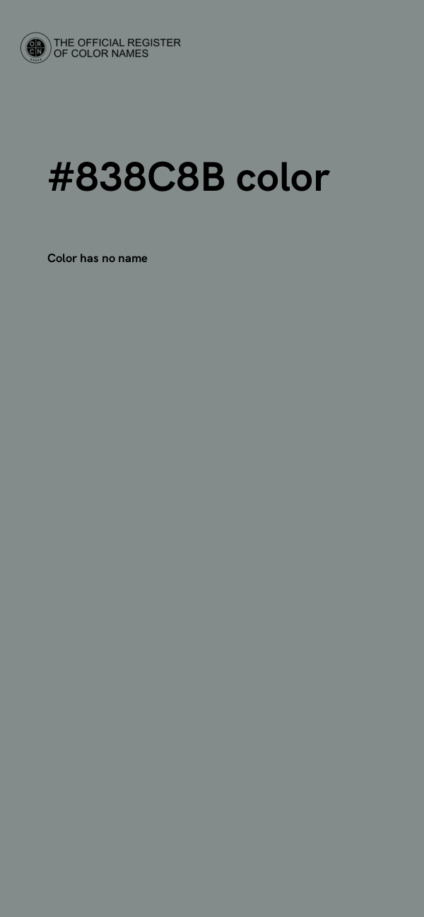 #838C8B color image
