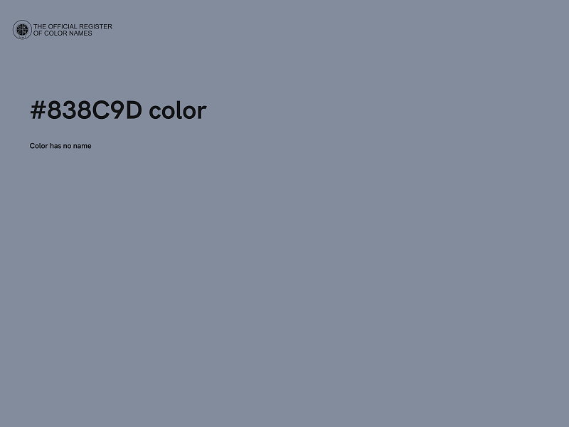 #838C9D color image