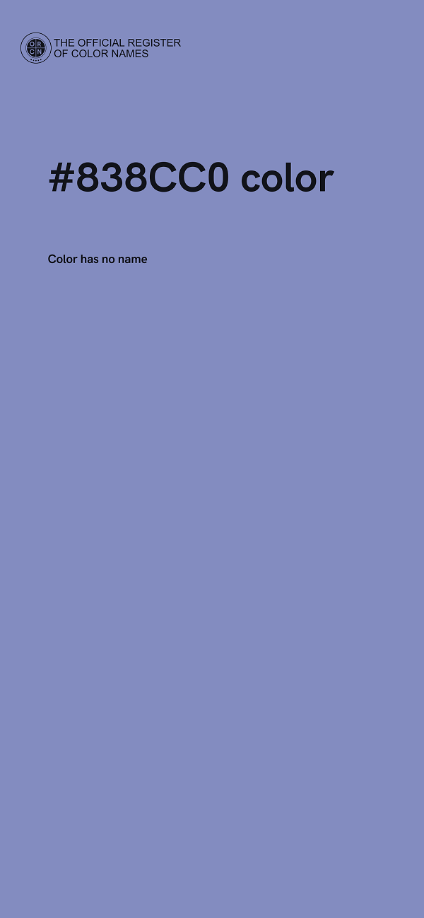 #838CC0 color image