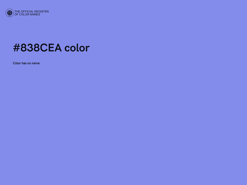 #838CEA color image