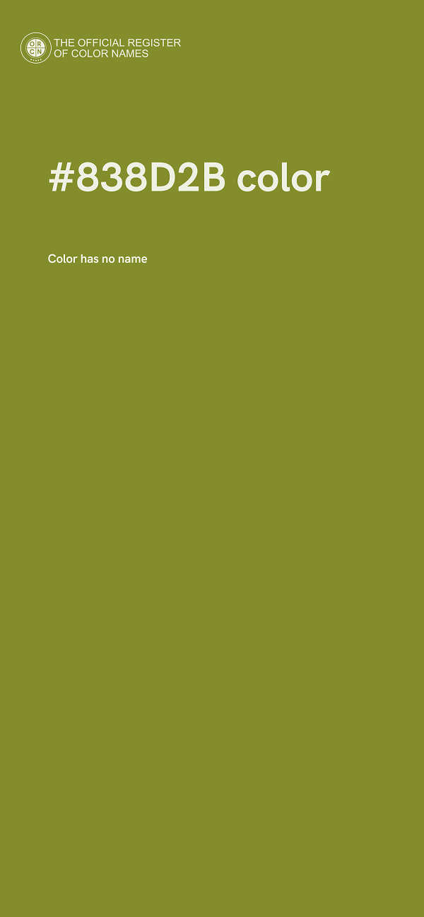 #838D2B color image