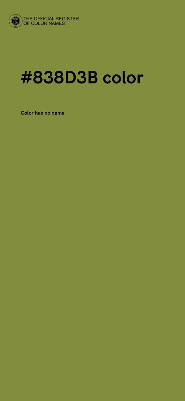 #838D3B color image