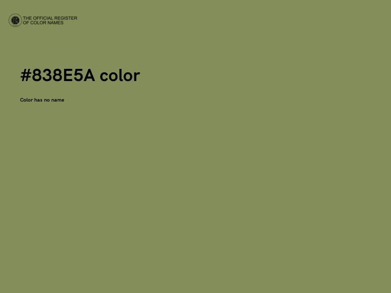 #838E5A color image
