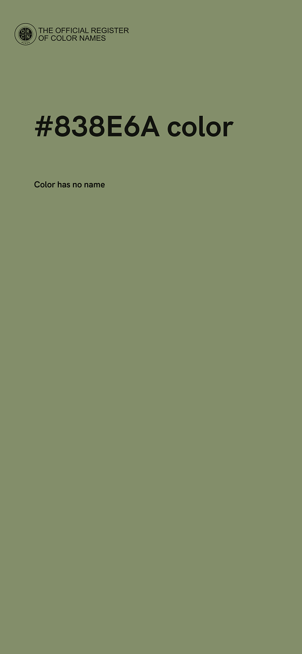 #838E6A color image