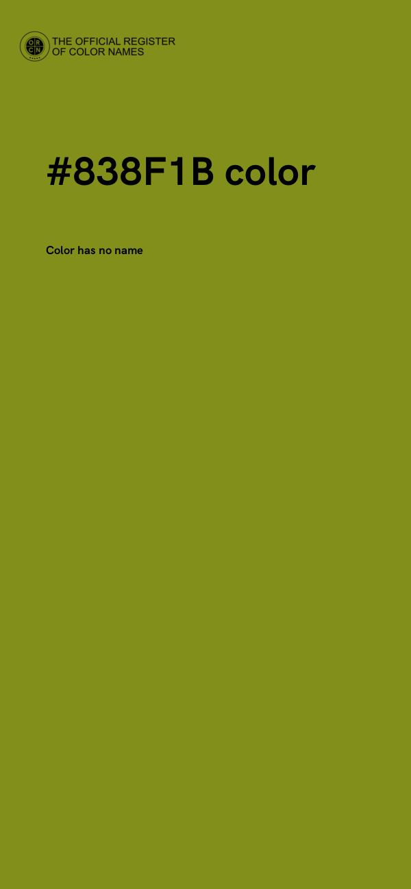 #838F1B color image