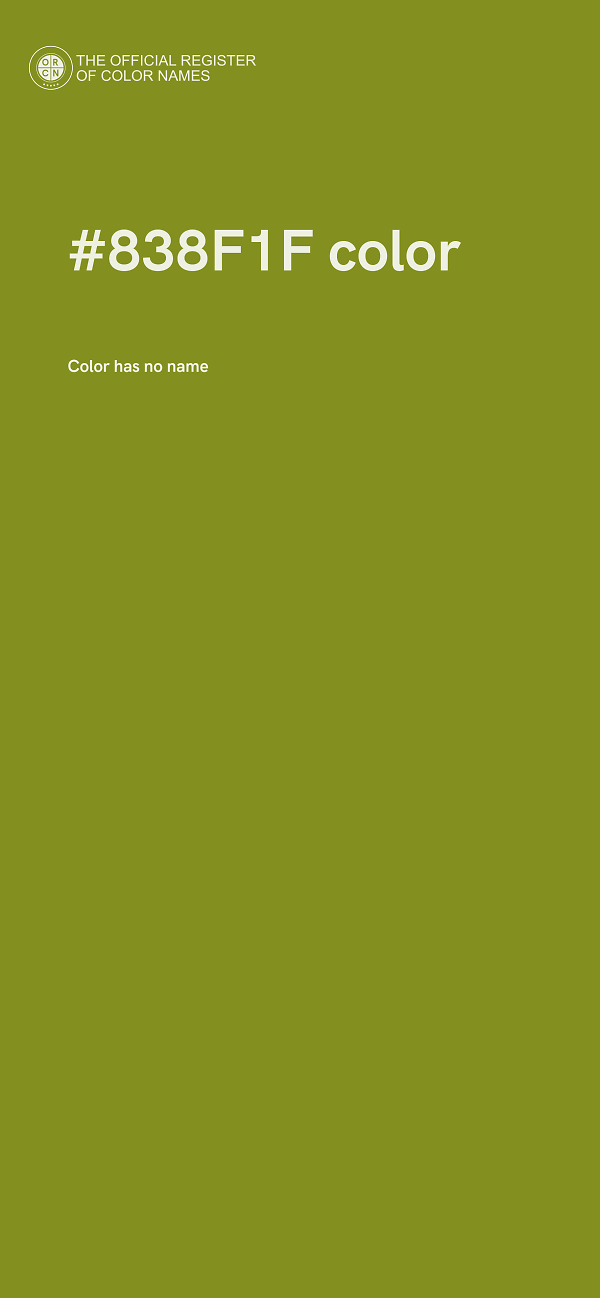 #838F1F color image