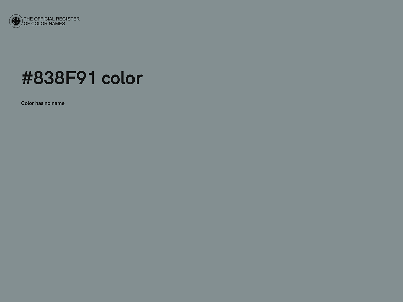 #838F91 color image