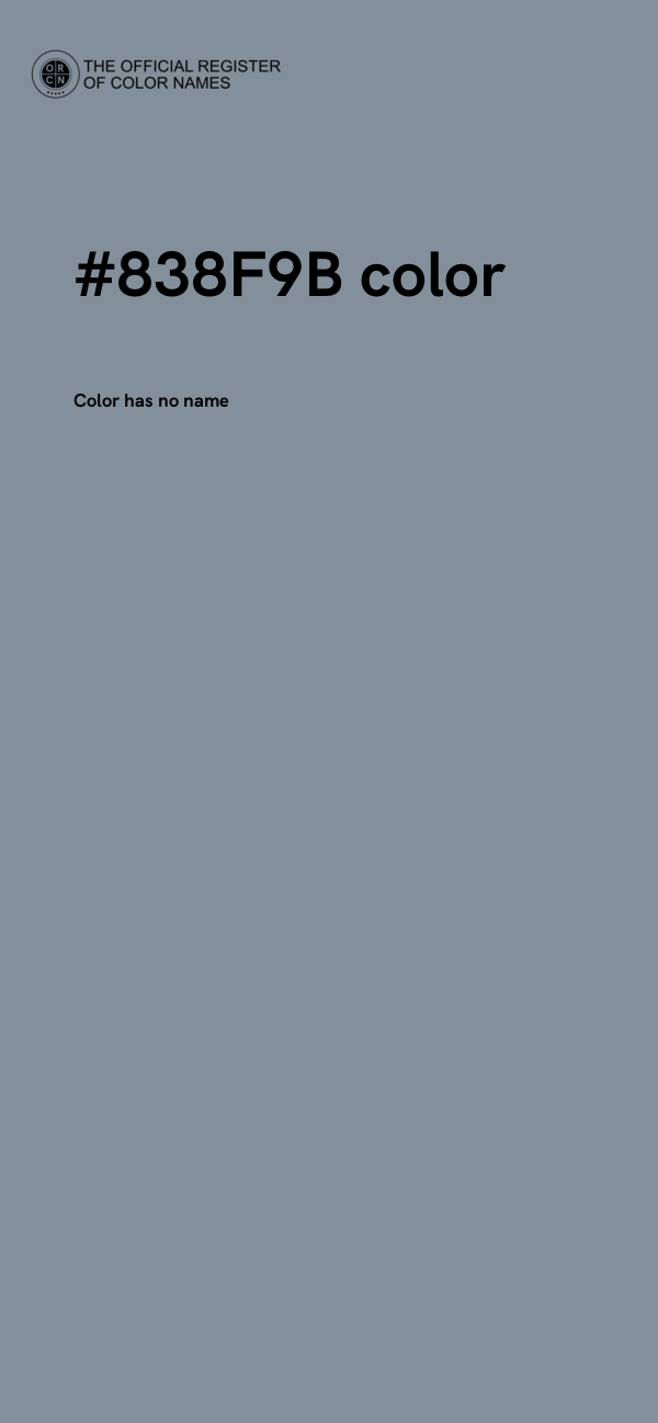 #838F9B color image
