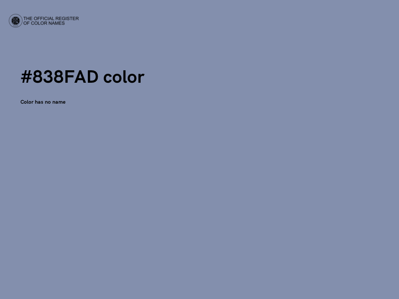 #838FAD color image