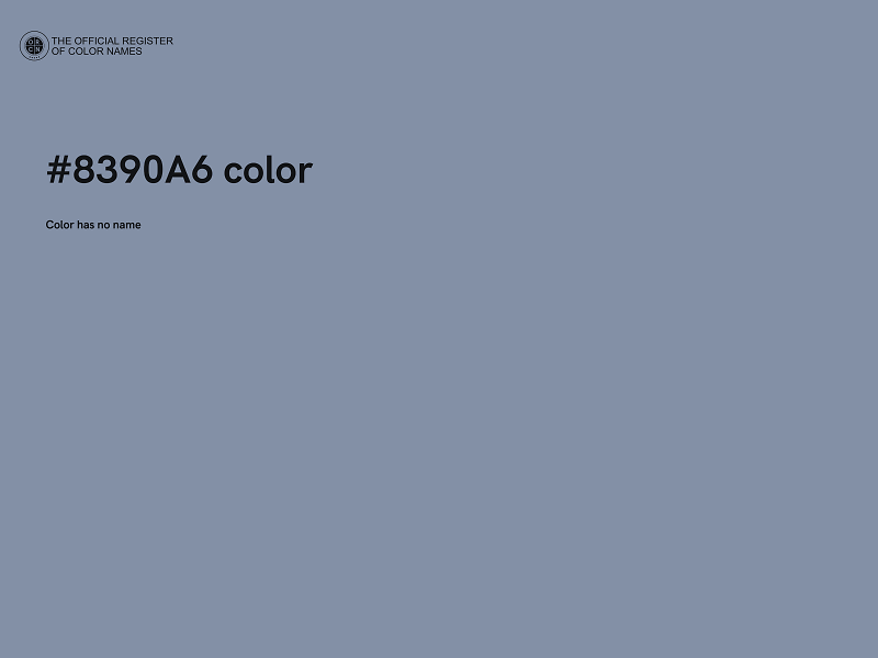 #8390A6 color image