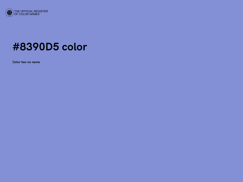 #8390D5 color image
