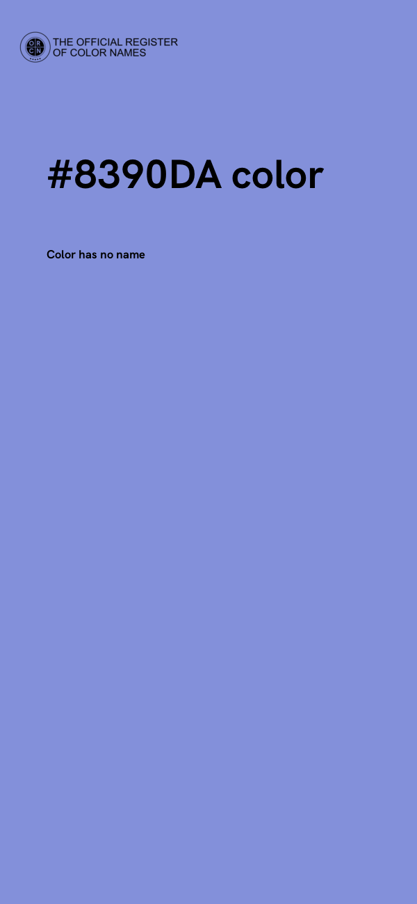 #8390DA color image