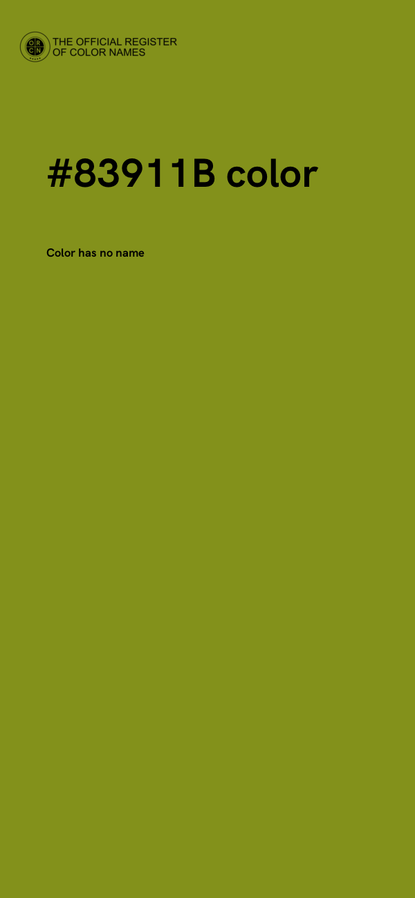 #83911B color image