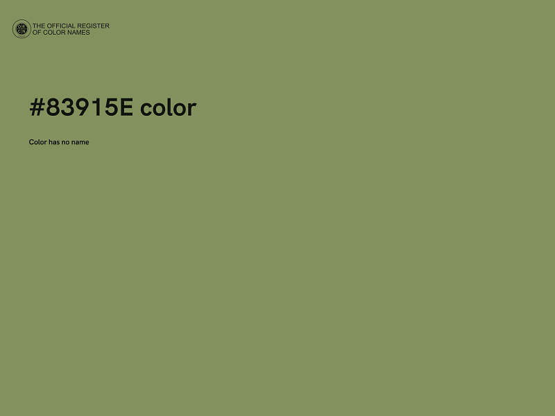 #83915E color image
