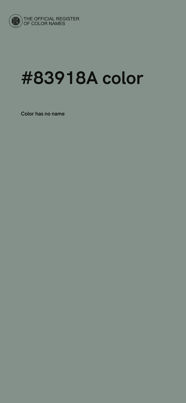#83918A color image