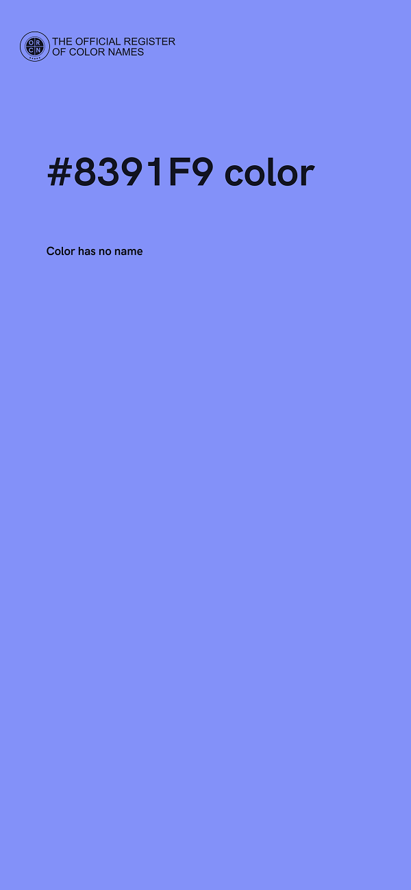 #8391F9 color image