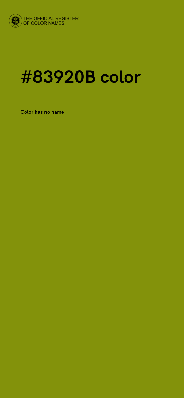 #83920B color image