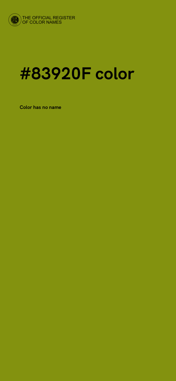 #83920F color image