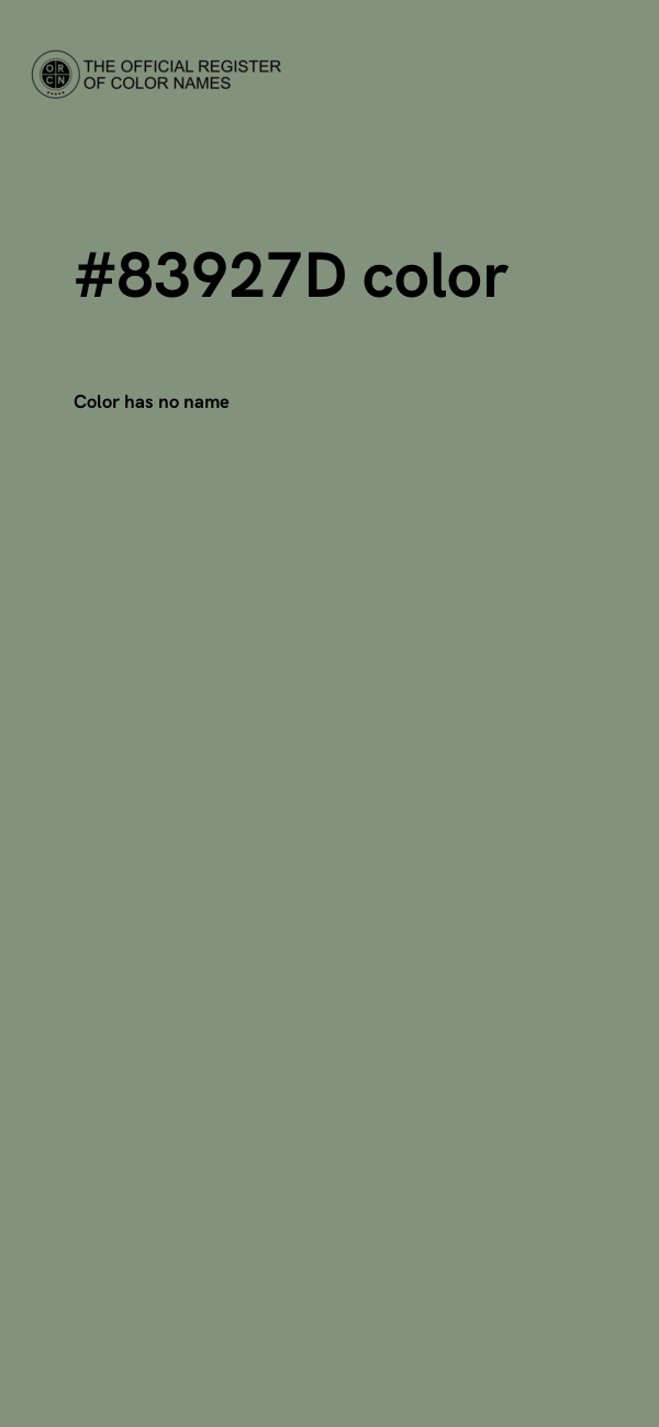 #83927D color image