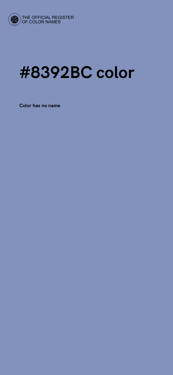 #8392BC color image