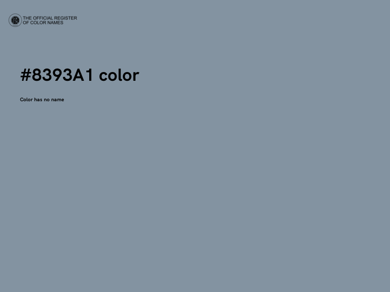 #8393A1 color image