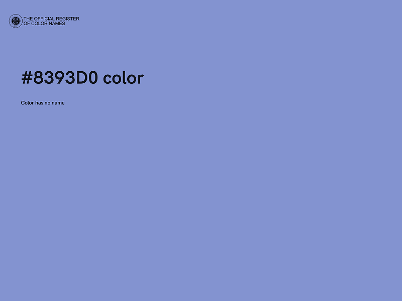 #8393D0 color image