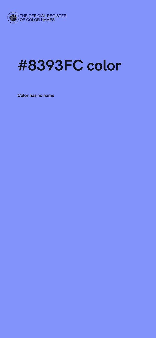 #8393FC color image