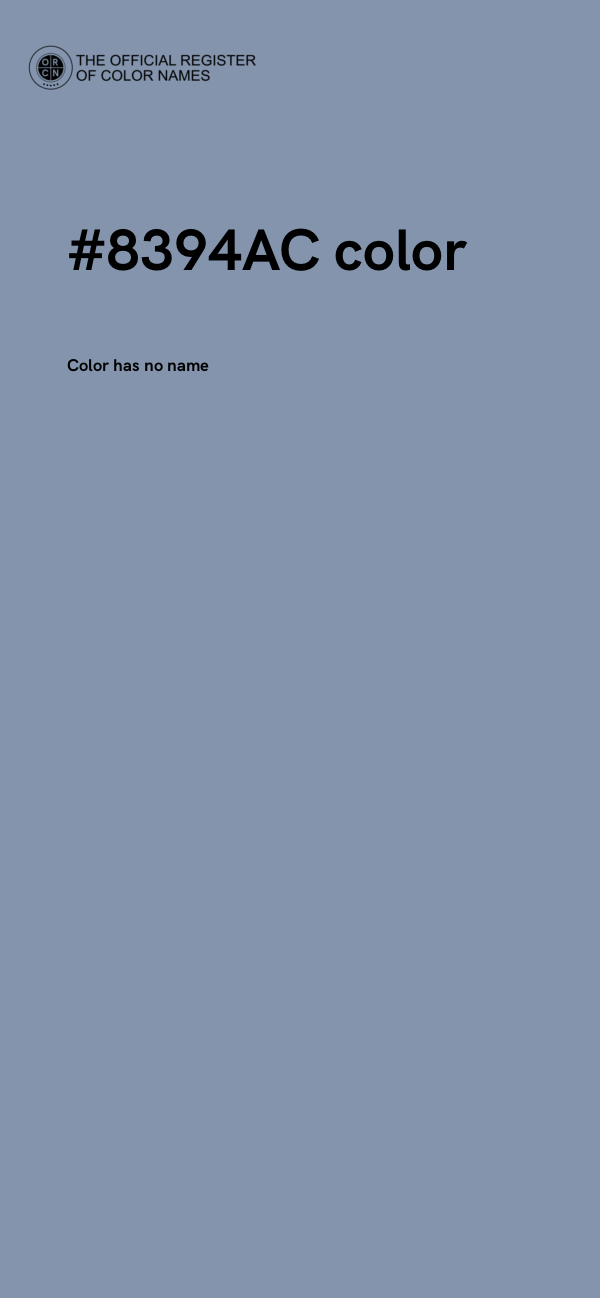 #8394AC color image