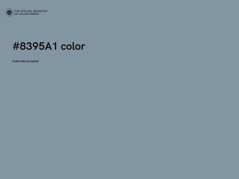 #8395A1 color image