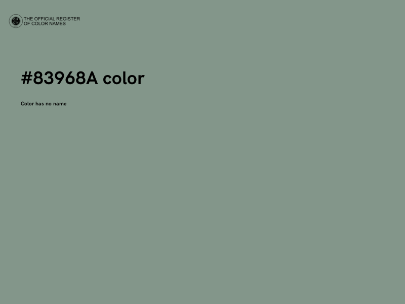 #83968A color image