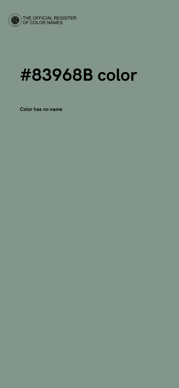 #83968B color image
