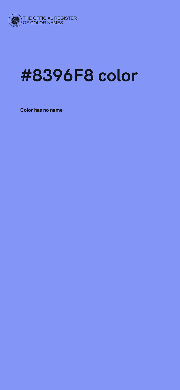 #8396F8 color image