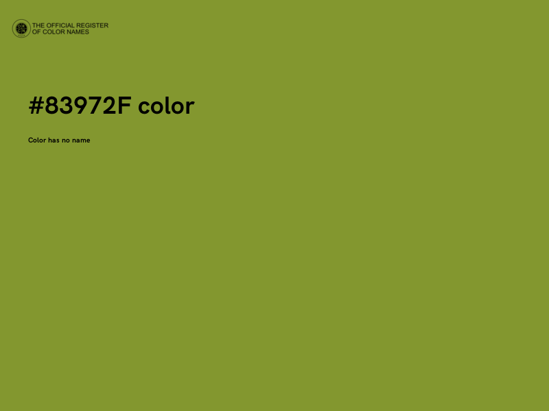 #83972F color image