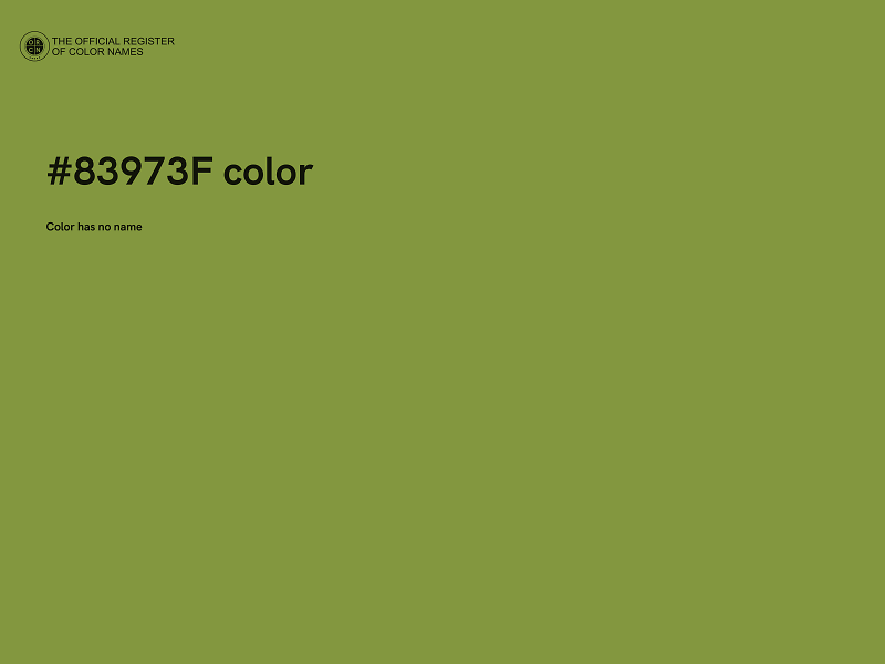 #83973F color image