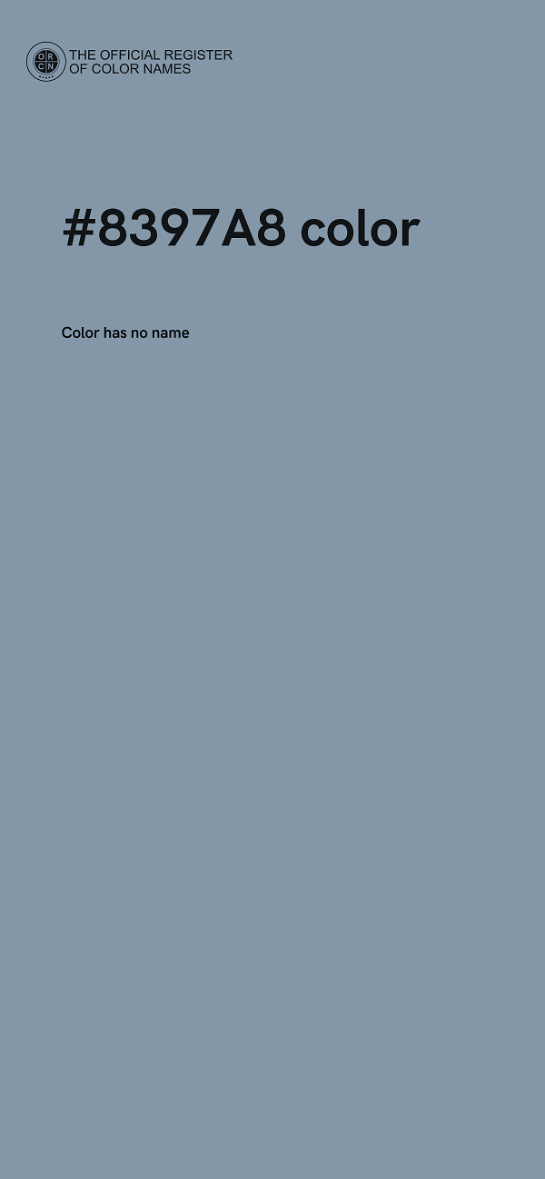 #8397A8 color image